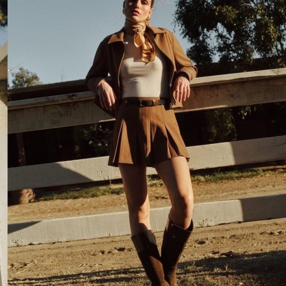 New In! Reformation Brynlee Two Piece Camel